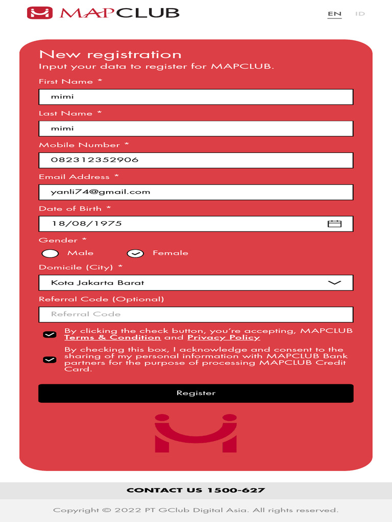 MAPCLUB Registration Process Guide | PDF