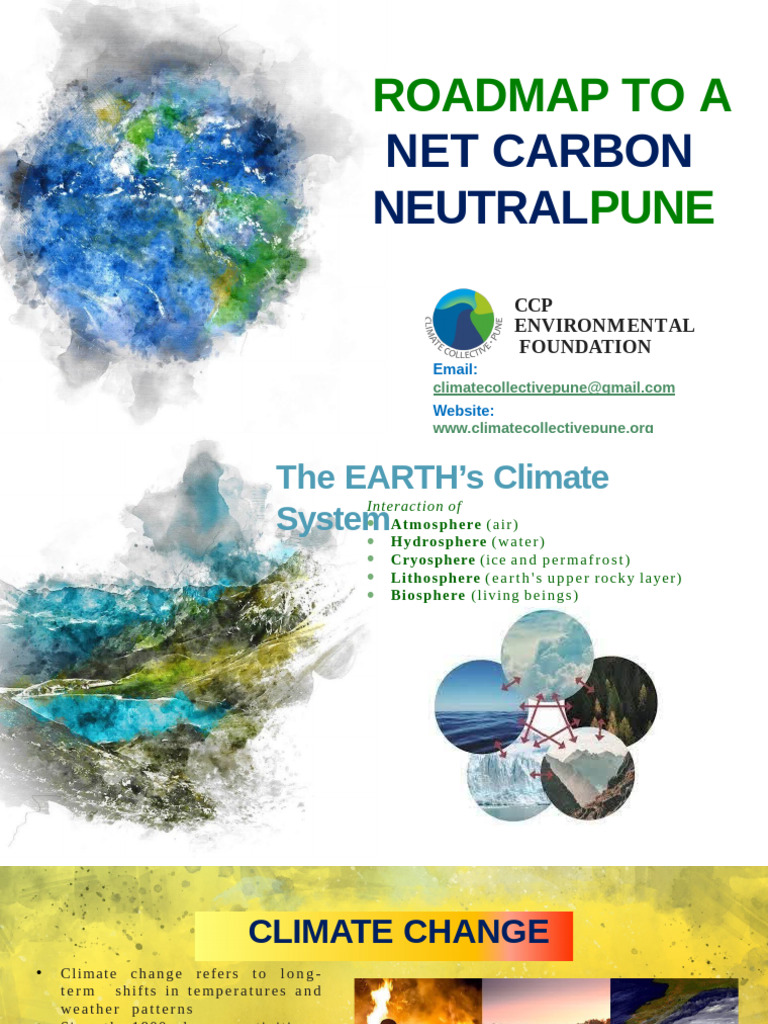 Net Carbon Neutrality Roadmap for Pune | PDF | Climate Change | Climate ...