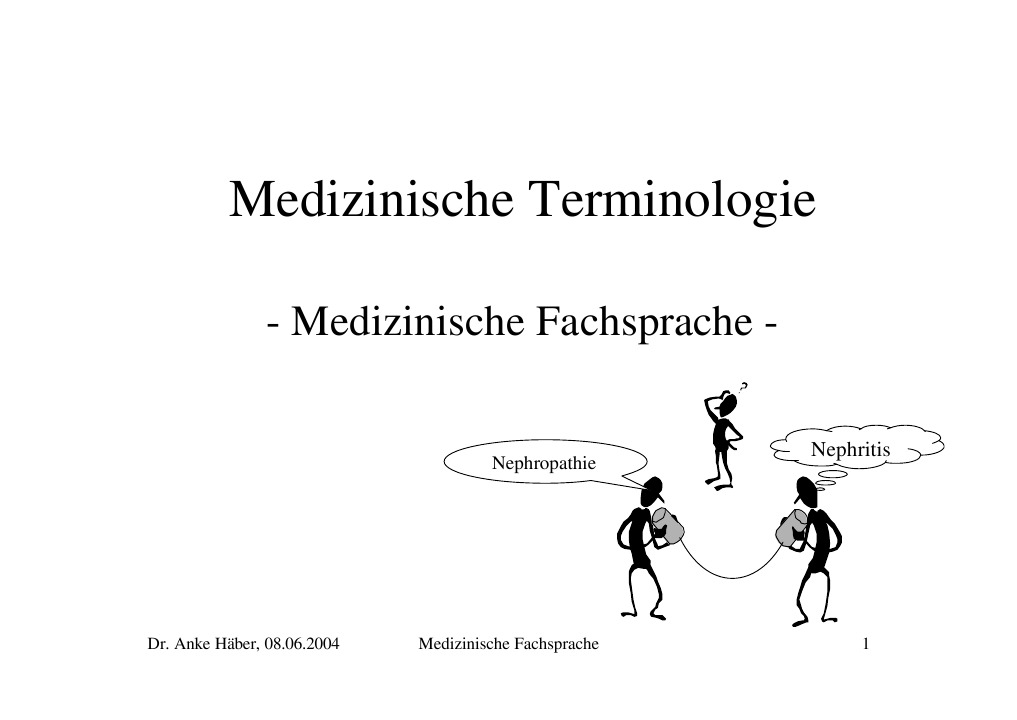Medizinische Fachsprache
