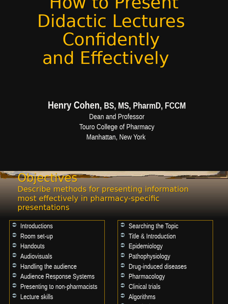 TCOP Didactic Lectures Teaching Certificate Projection 12.13.22 | PDF ...