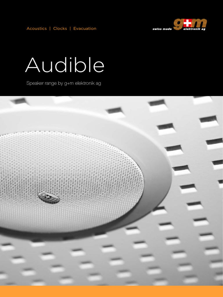 G+M Elektronik Speaker Solutions Overview | PDF | Loudspeaker | Decibel