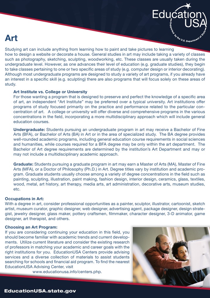 Choosing an Art Education Program | PDF