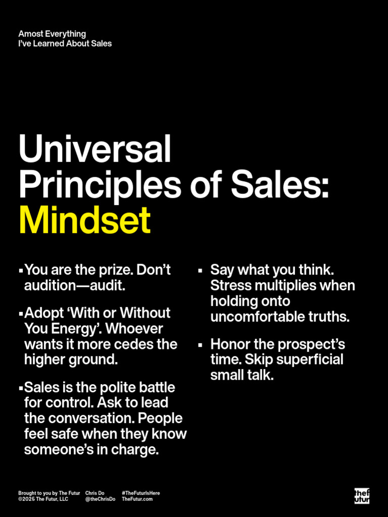 Universal Sales Principles Explained | PDF | Pricing | Social Psychology
