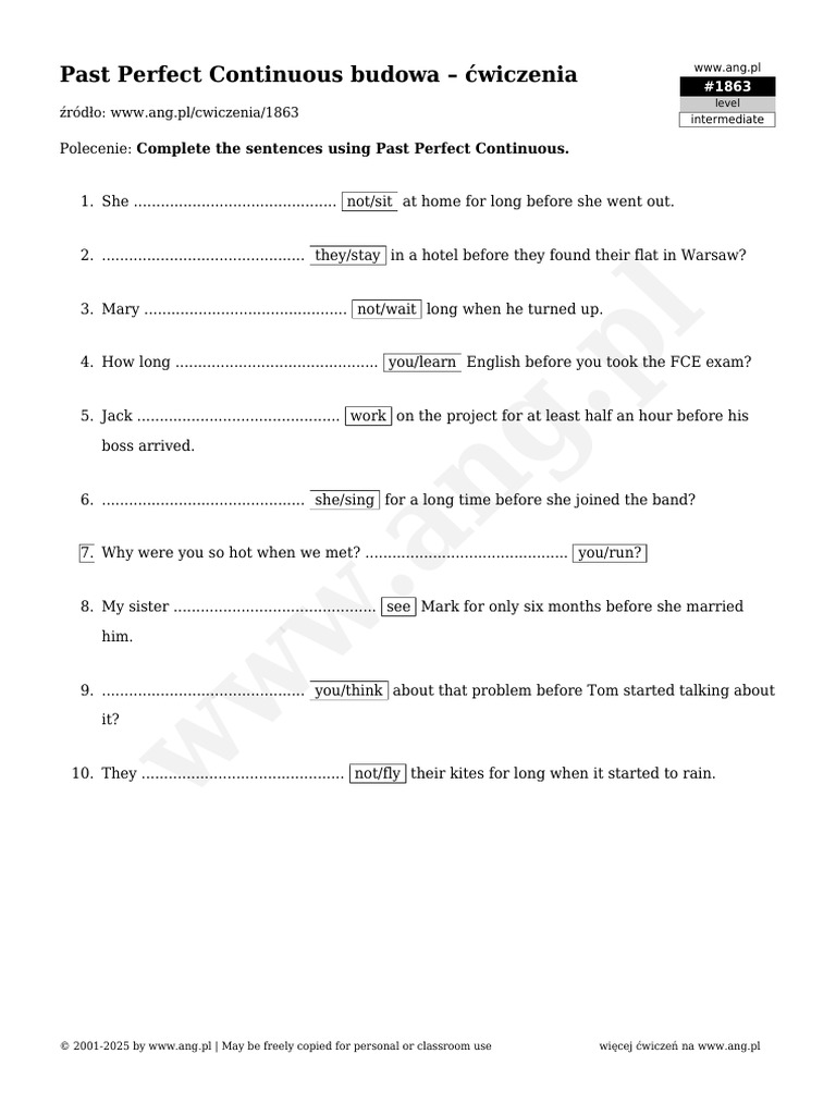 WWW Ang Pl-Exercise-01863 | PDF