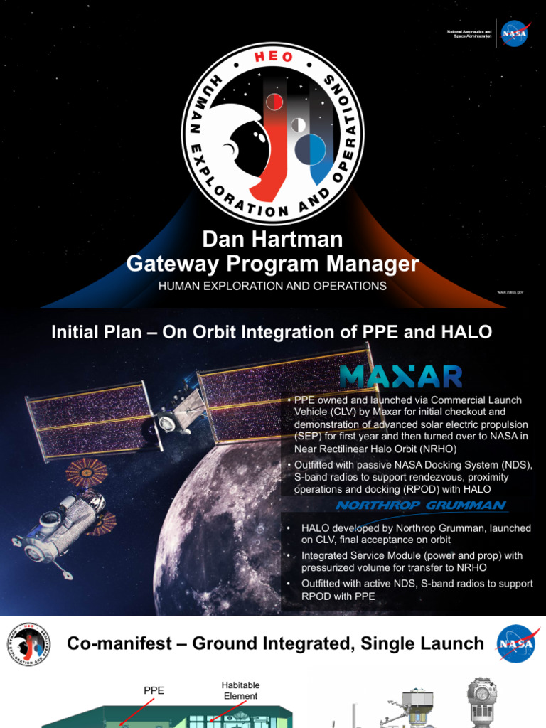NASA Gateway Program On-Orbit Integration | PDF | Nasa | European Space ...