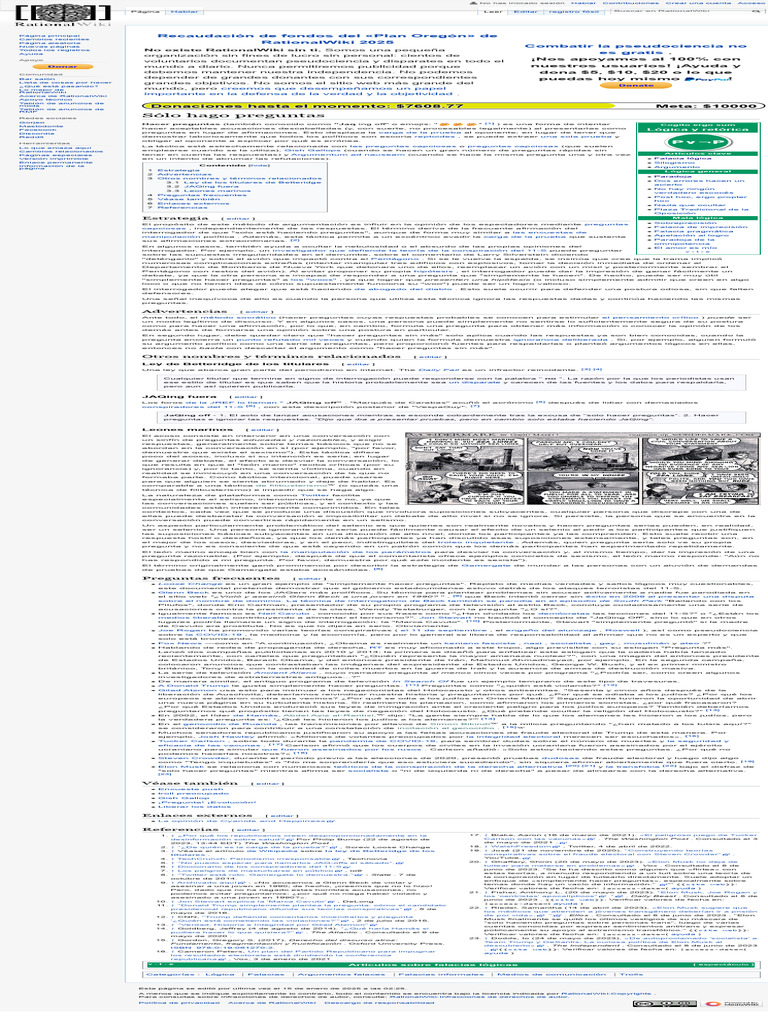 Sólo Hago Preguntas - RationalWiki | PDF | Donald Trump | Gobierno ...