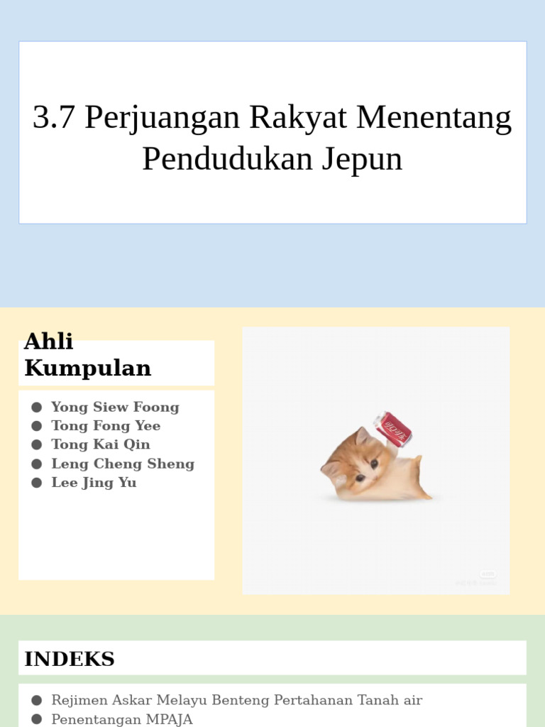 3.7 Perjuangan Rakyat Menentang Pendudukan Jepun | PDF