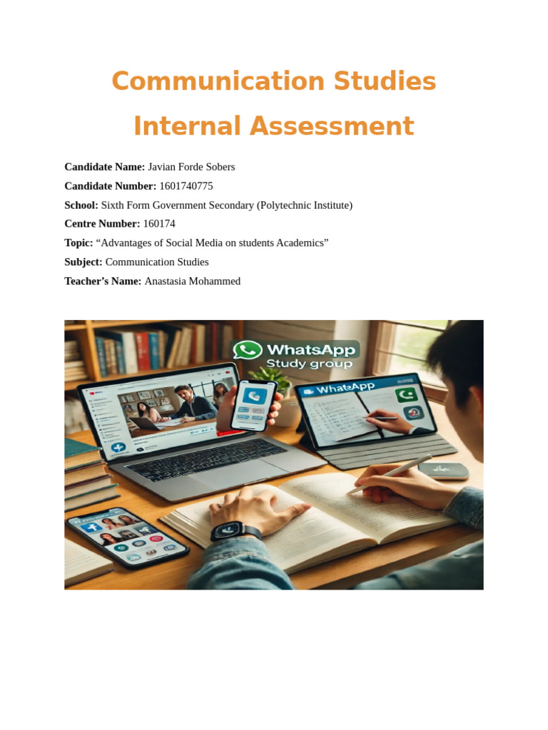 Communication Studies IA Sample | PDF | Social Media | Popular Culture ...