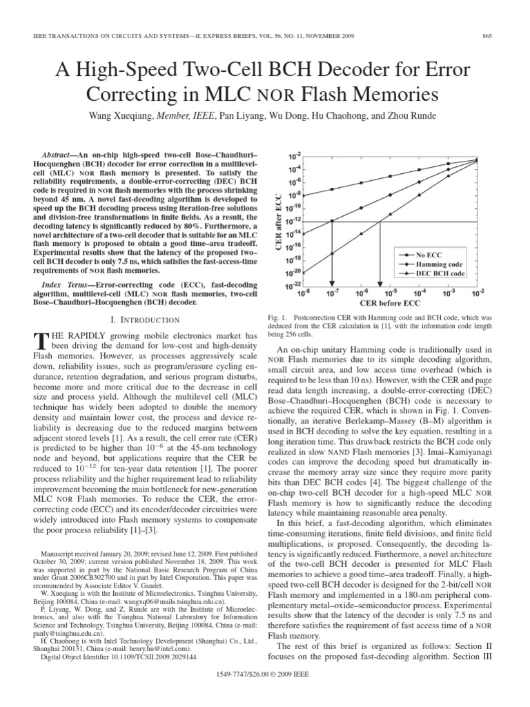 Wang Xue Qiang 2009 | PDF | Flash Memory | Algorithms