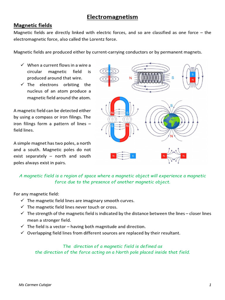 Electromagnetism 2 | PDF | Magnetic Field | Force