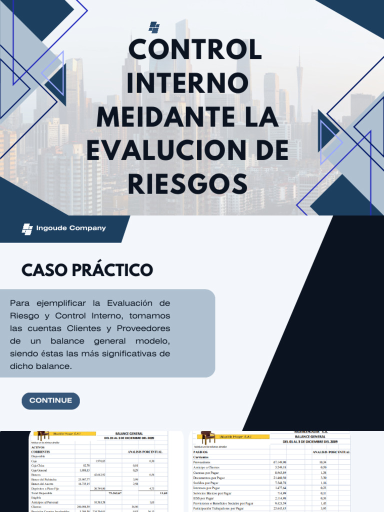 Evaluación de Riesgos en Control Interno | PDF | Contabilidad | Business