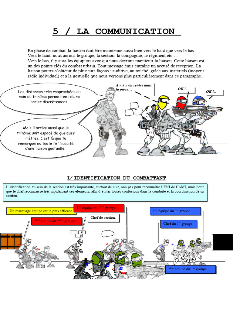 Communication et identification en combat urbain | PDF