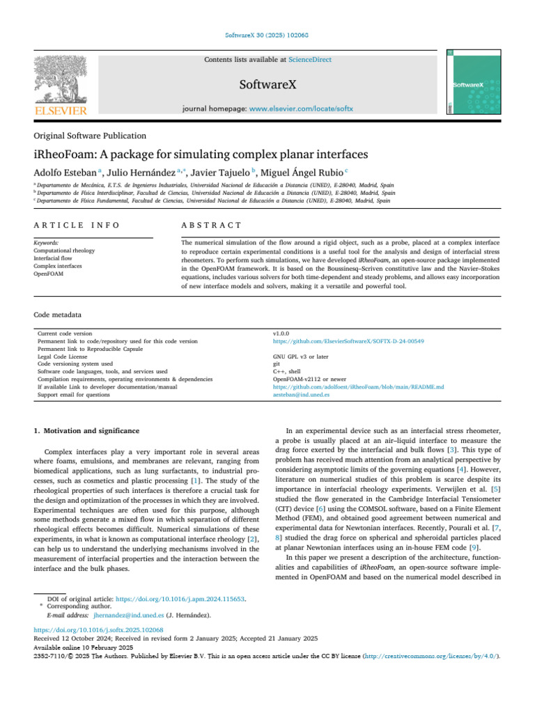 iRheoFoam: Simulating Complex Interfaces | PDF | Fluid Dynamics ...
