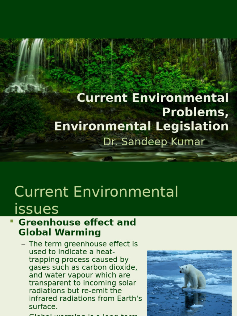 Current Environmental Issues and Laws | PDF | Greenhouse Effect ...