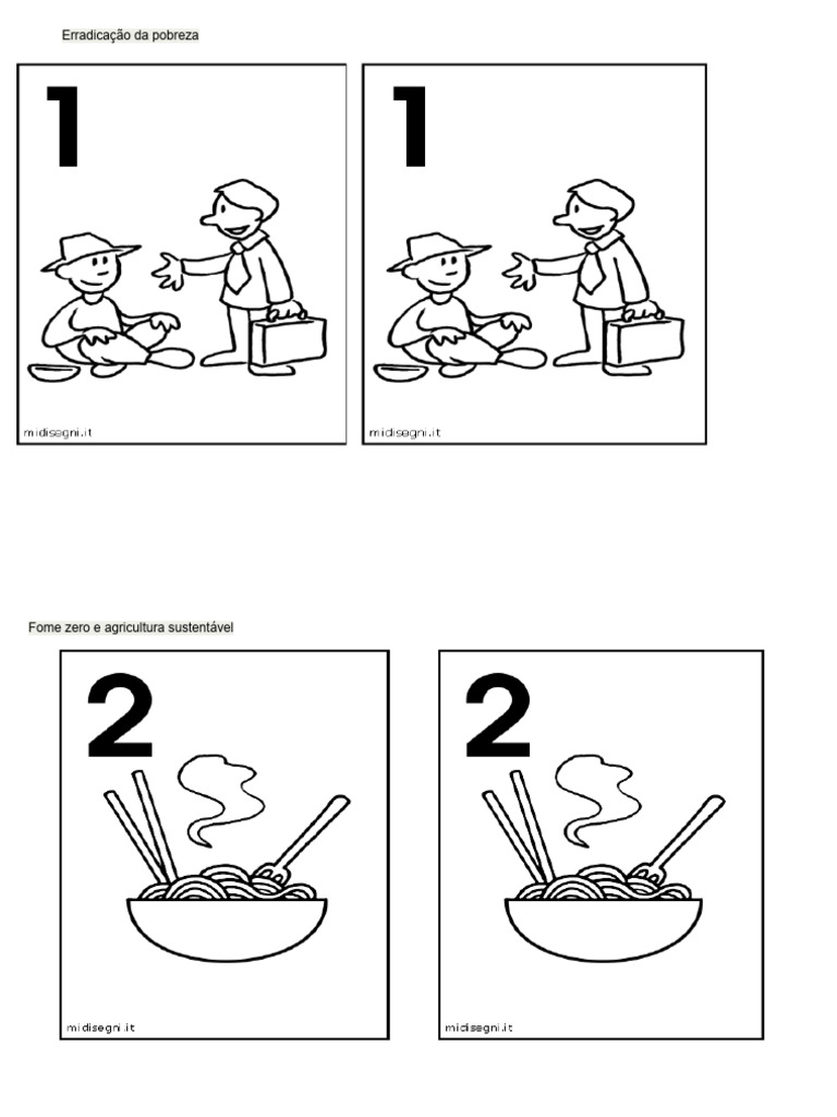 Imagens ODS para Colorir PDF
