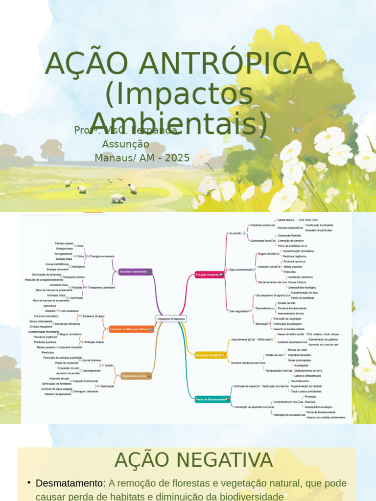 Impactos da Ação Antropica Ambiental | PDF