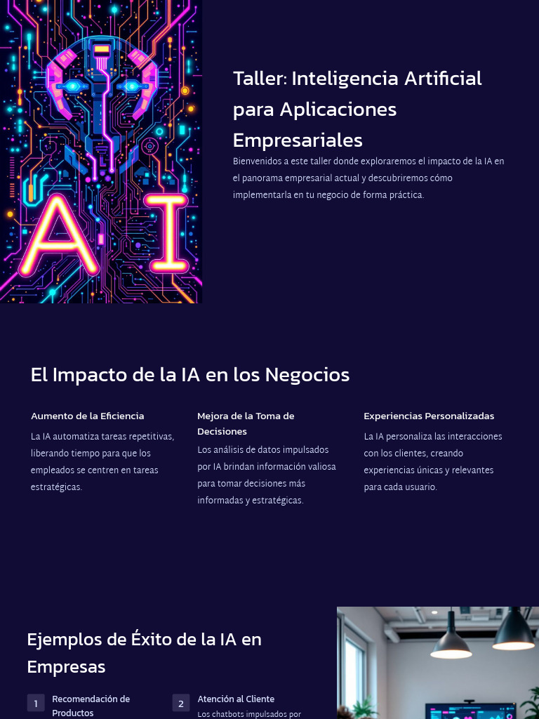 Taller de IA para Empresas | PDF | Inteligencia artificial ...