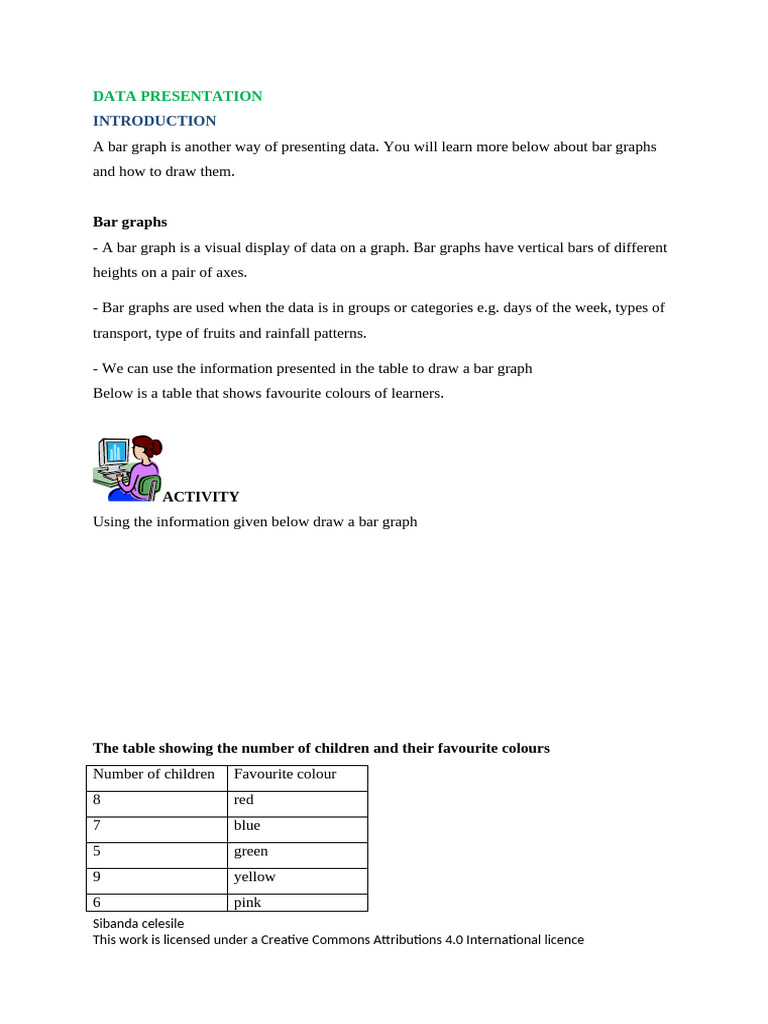Bar Graphs in Data Presentation | PDF