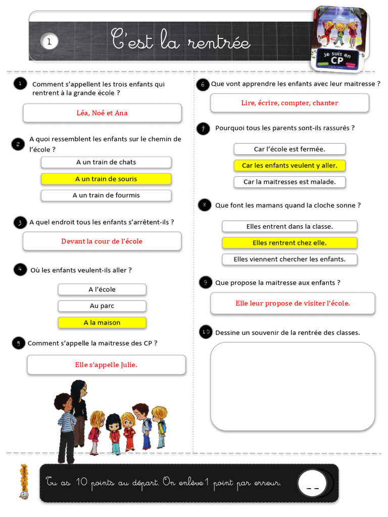 Exercices de points pour la rentrée | PDF | Ouverture (échecs) | Échecs