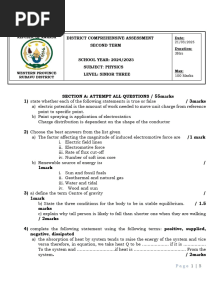 PHYSICS S3 EXAM 2025
