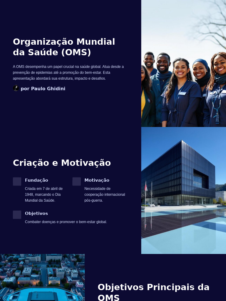 Papel e Impacto da OMS na Saúde Global | PDF
