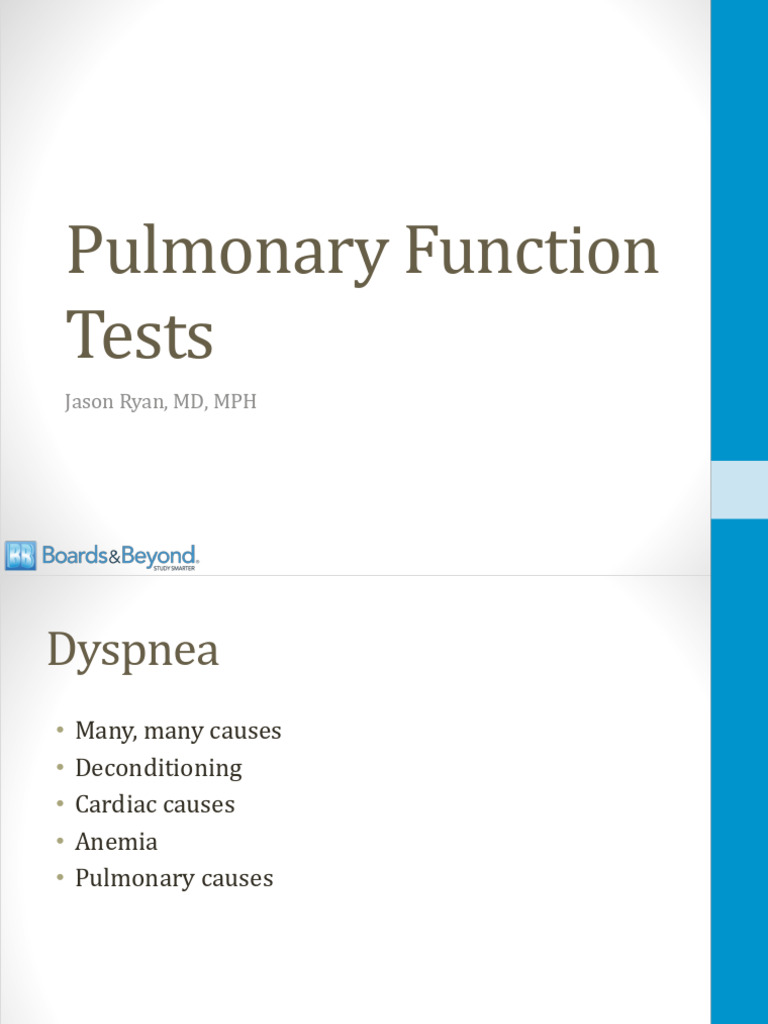 Understanding Pulmonary Function Tests | PDF | Medical Specialties ...