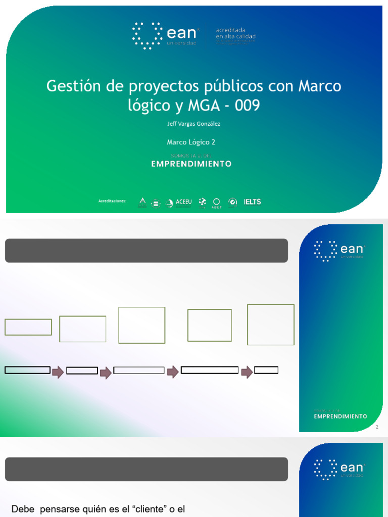 Gestión de Proyectos Públicos con Marco Lógico | PDF