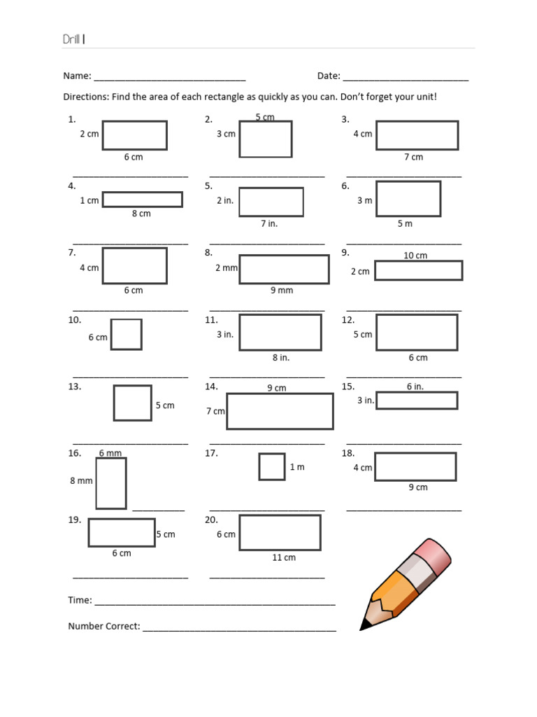 Drill 1: 2 CM 5 CM 3 CM 7 CM 4 CM | PDF
