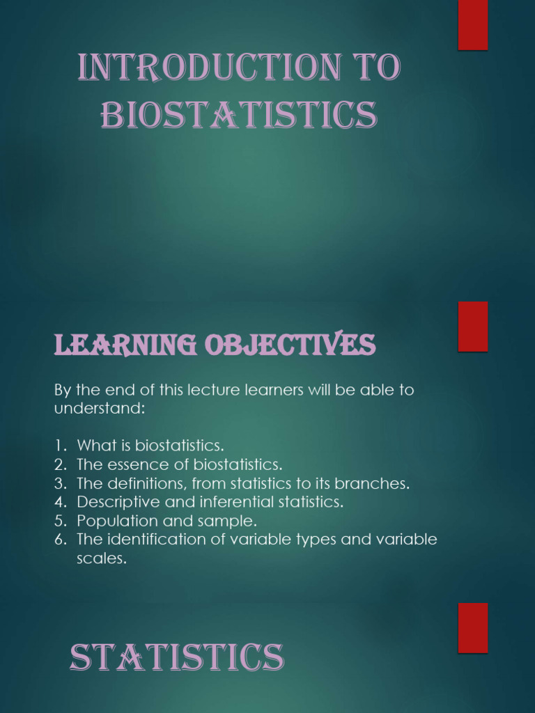 Introduction to Biostatistics Concepts | PDF | P Value | Type I And ...