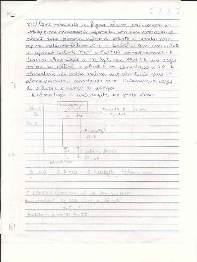 Exercício - Seader - Exemplo 10.3 | PDF