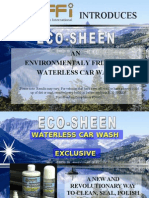 Introduces: AN Environmentaly Friendly Waterless Car Wash