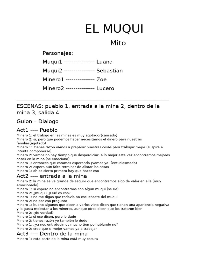 El Muqui | PDF