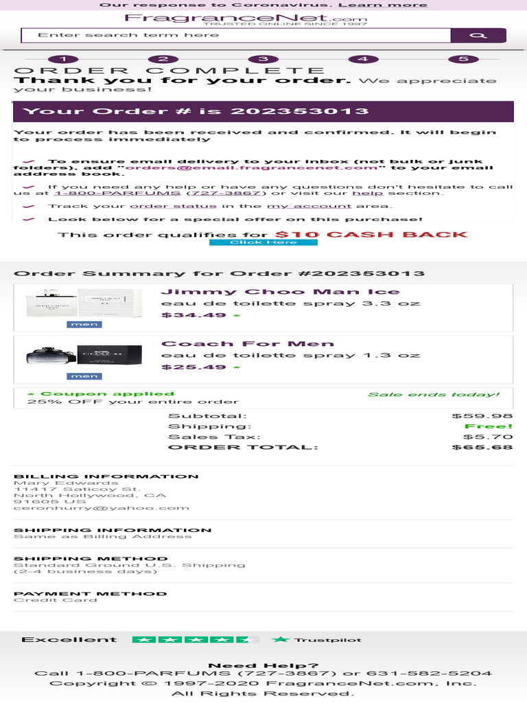 Checkout - Receipt | PDF