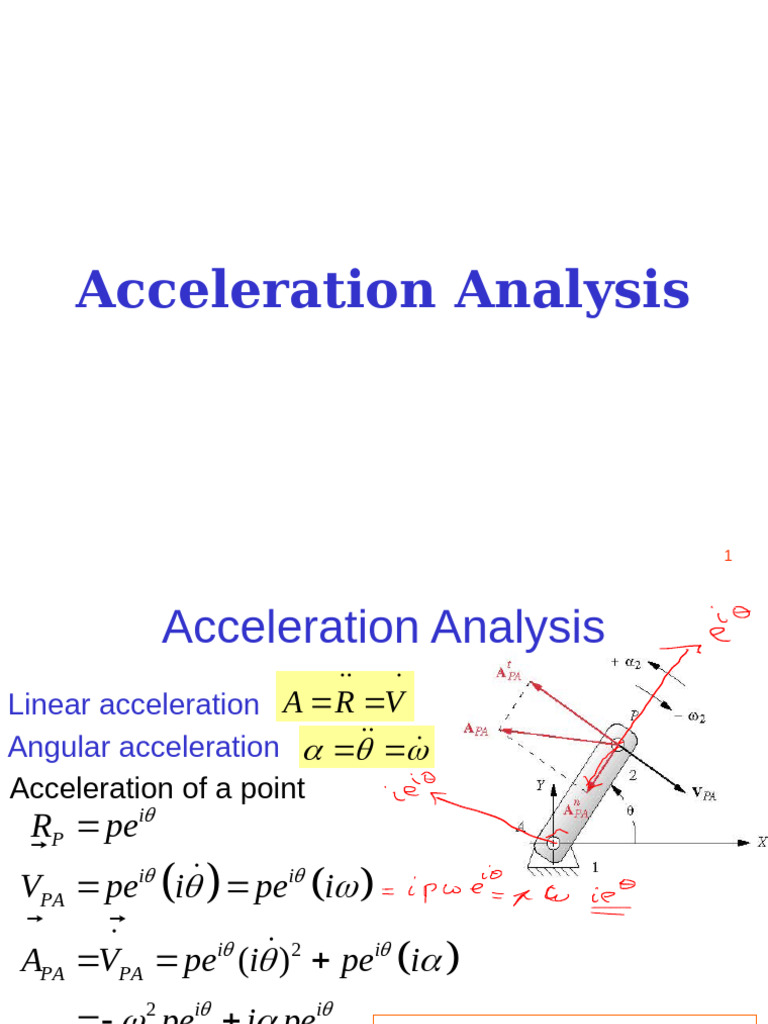 Acceleration Analysis in Mechanisms | PDF | Acceleration | Dynamics ...