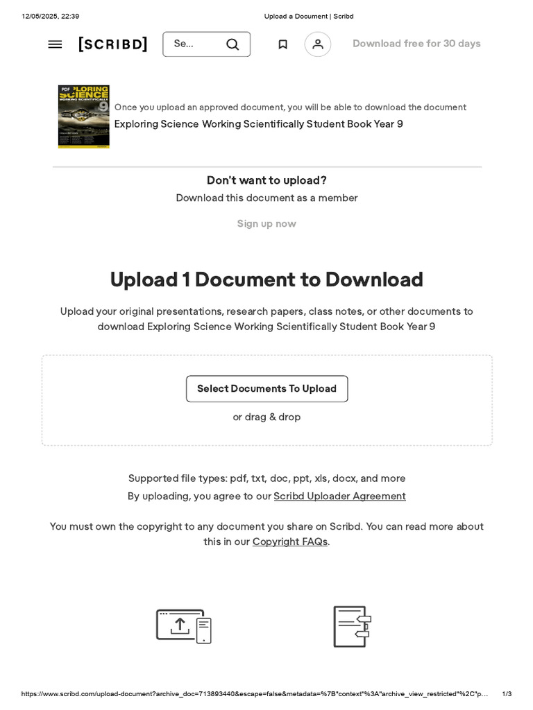 Upload Documents on Scribd | PDF | Scribd | Computing
