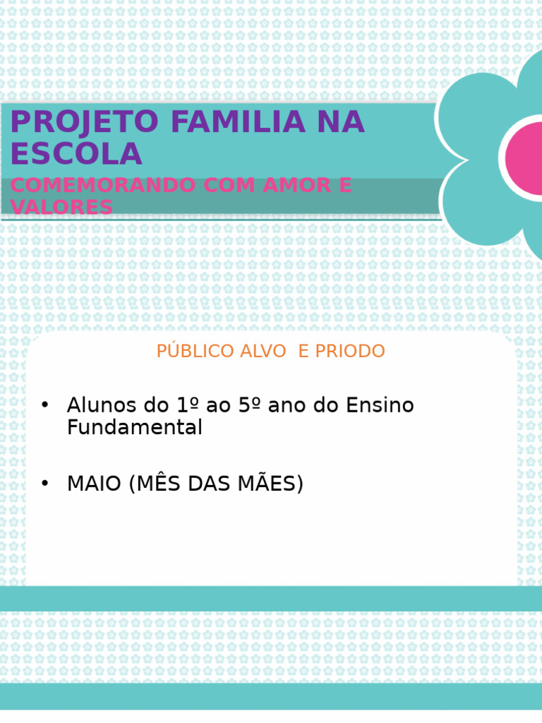 Projeto Familia Na Escola-2 | PDF | Família | Aprendizado
