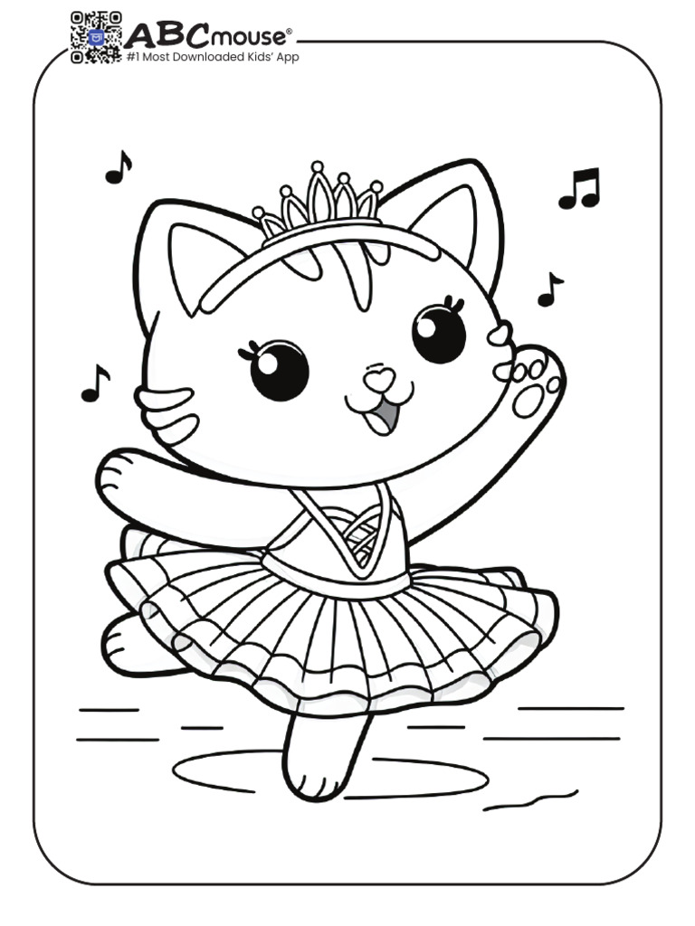 ABCmouse Cat Coloring Pages 24 | PDF