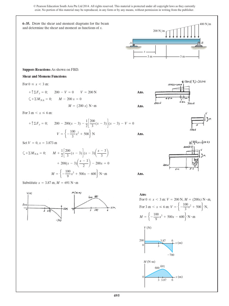 Maximum Shear and Bending Stress Analysis | PDF | Bending | Materials ...