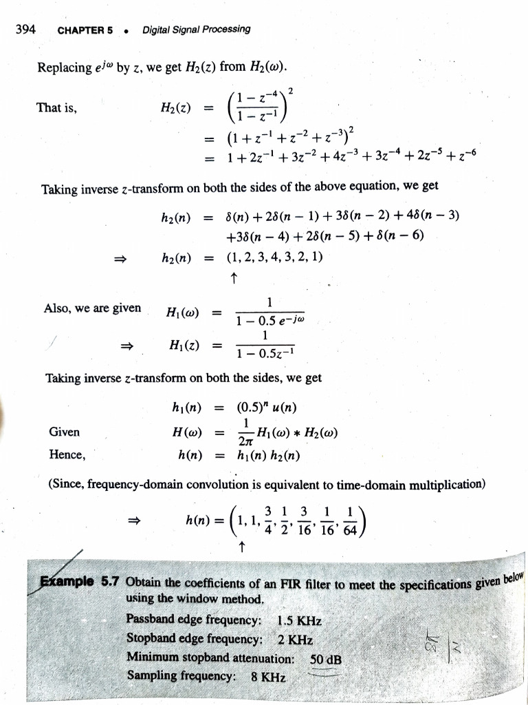 FIR Filter Problems-2 | PDF | Telecommunications Engineering | Control ...