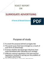 Surrogate Advertising Report