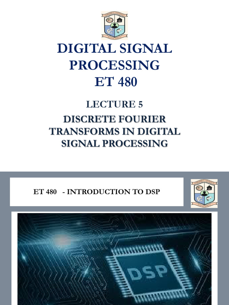 Discrete Fourier Transforms in DSP | PDF | Discrete Fourier Transform ...