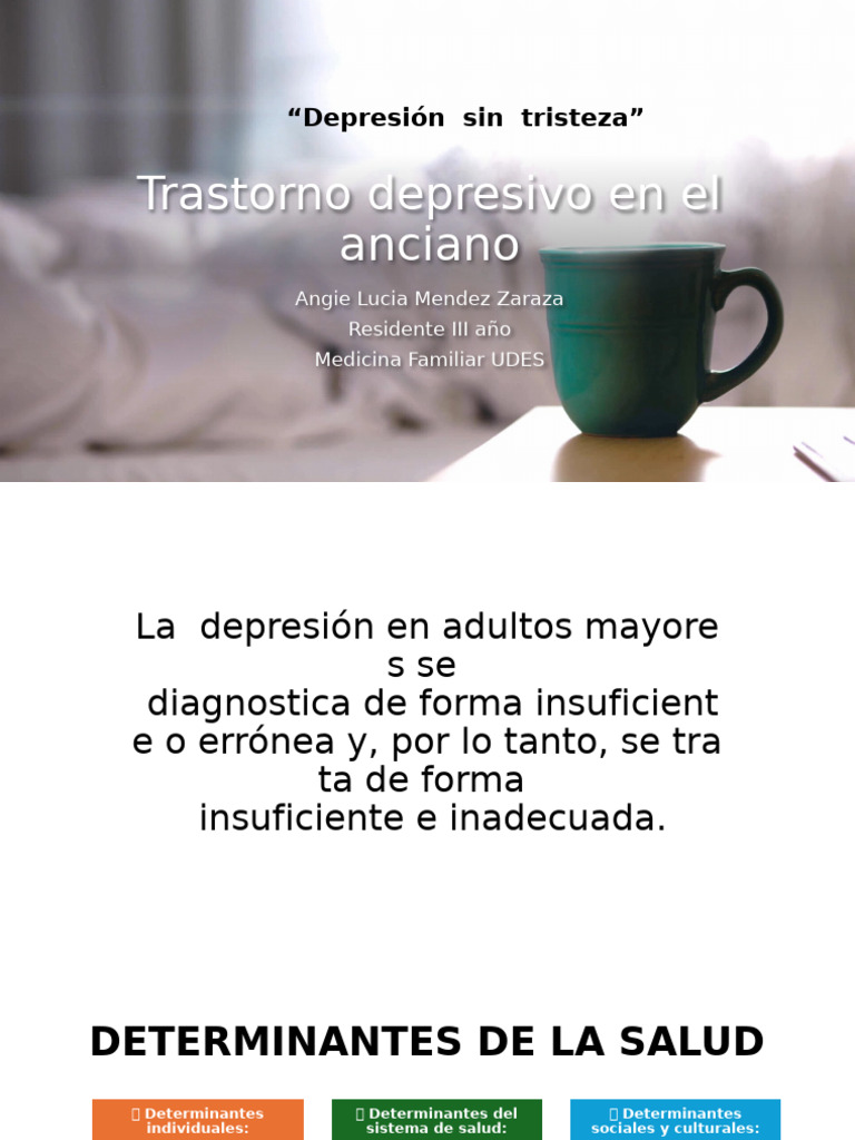 Trastorno Depresivo en El Anciano | PDF | Depresión (estado de ánimo ...