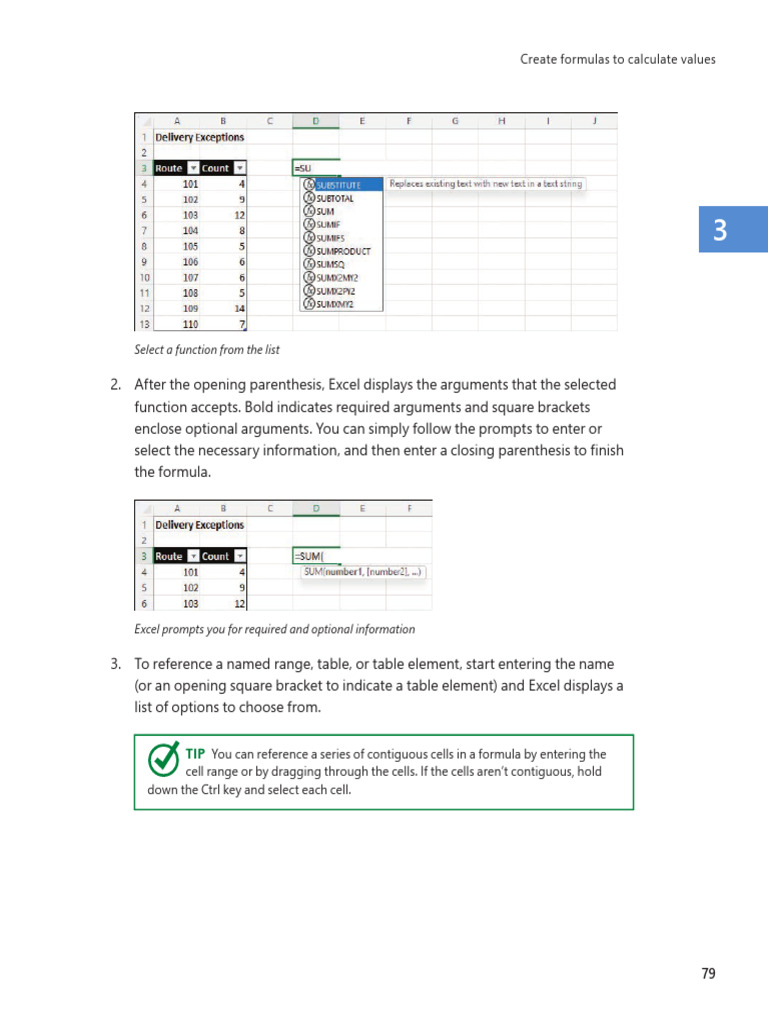 Creating Formulas in Excel 32 | PDF