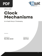 Understanding Clock Mechanisms with Diagrams | PDF | Clock | Pendulum