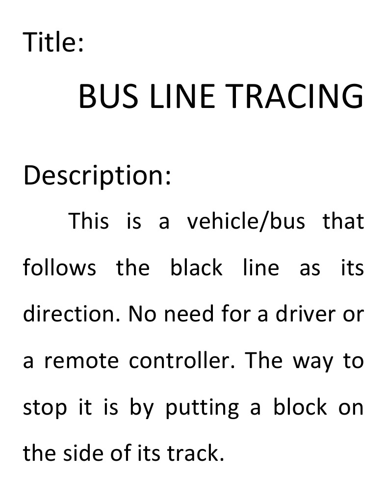 Autonomous Bus Line Tracing System | PDF