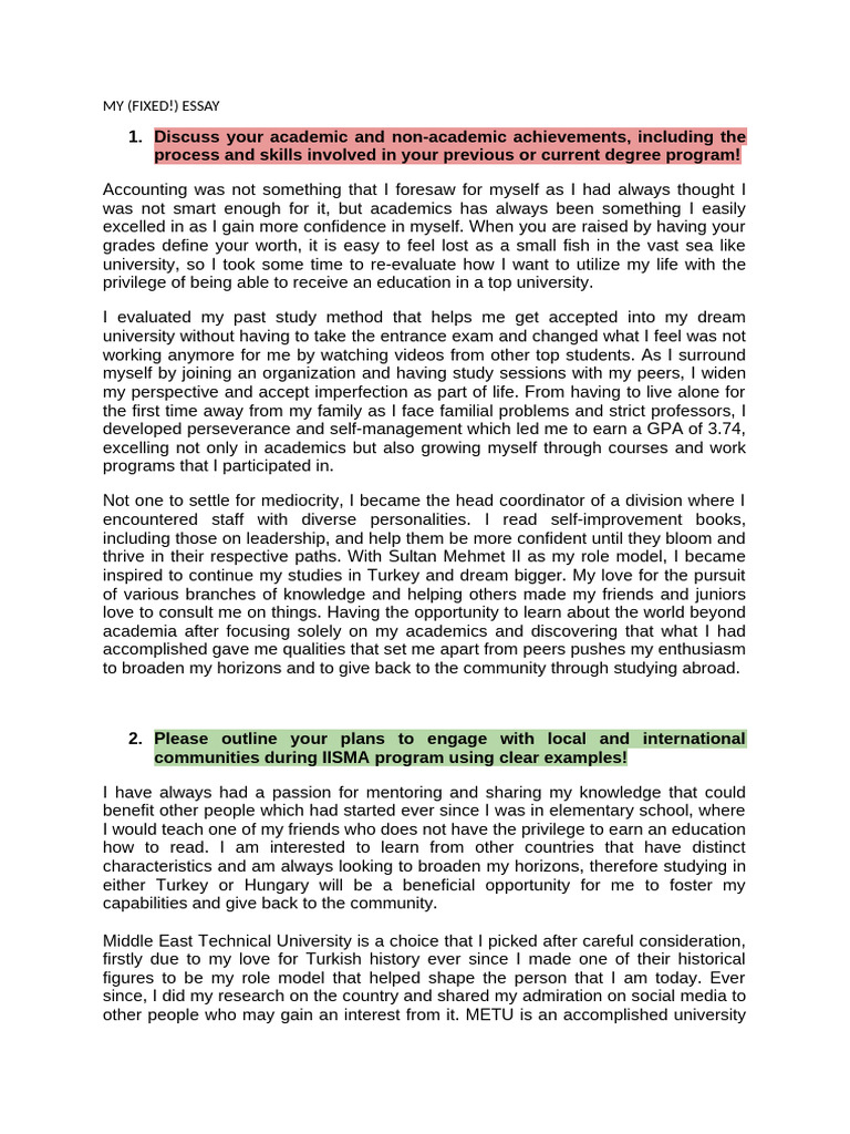 Essay FIX | PDF | Behavioural Sciences | Psychology