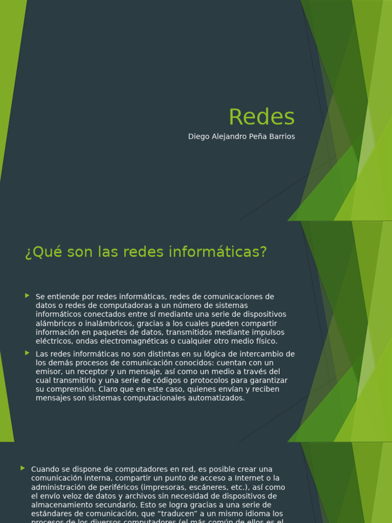 Tipos y Elementos de Redes Informáticas | PDF | Red de computadoras ...