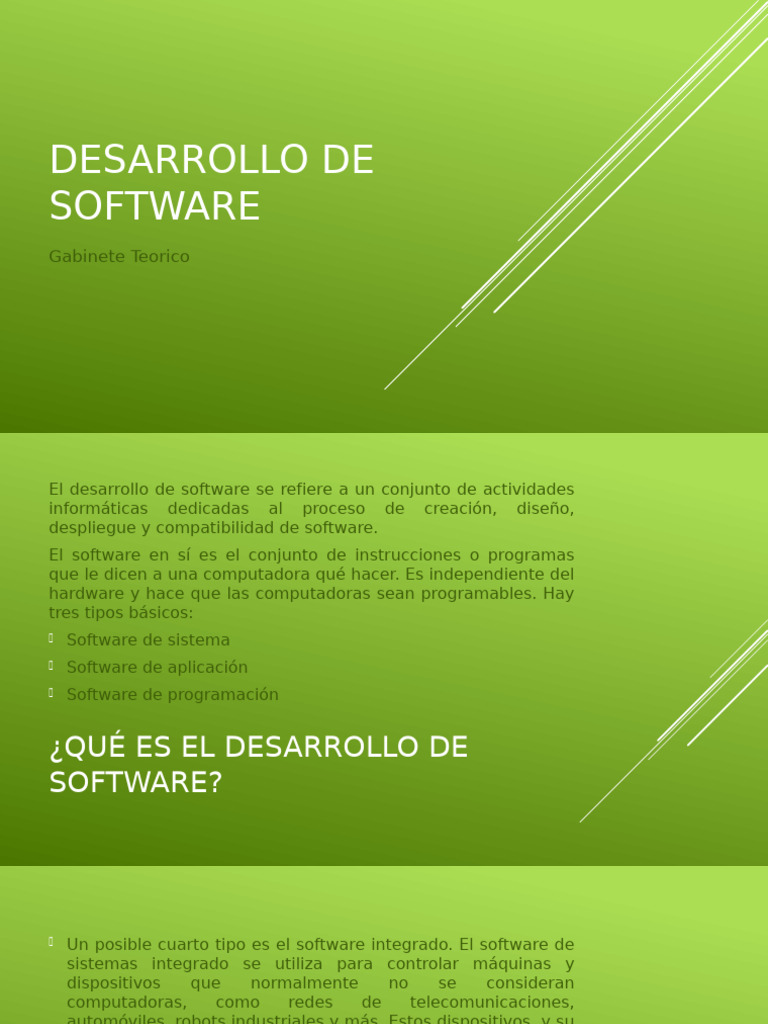 Clase 10 Desarrollo de Software | PDF | Software | Ingeniería de software