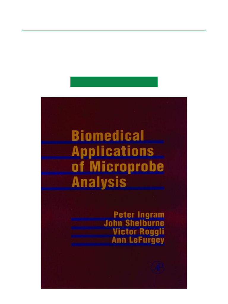 Biomedical Microprobe Analysis Guide | PDF