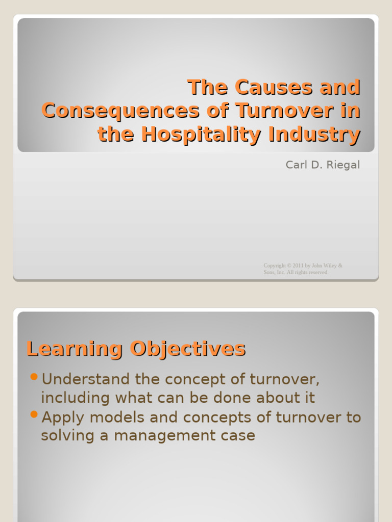 9.3 Riegal - The Causes and Consequences of Turnover in The Hospitality ...